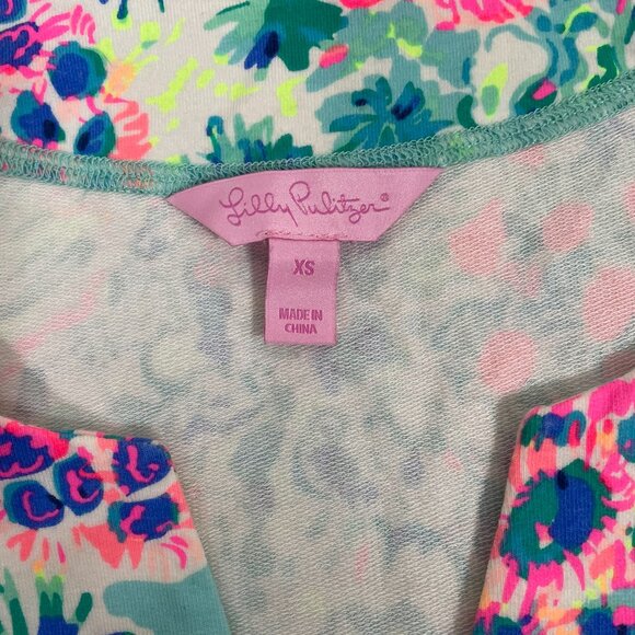 Lilly Pulitzer Justina SPF 50+ Tunic Gypsea Serene Blue Size XS - Picture 4 of 8